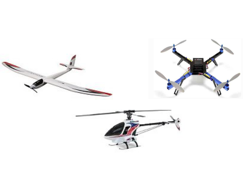 Different types of RC aircraft