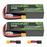 (Pre-Sale) 2x Ovonic 3S 5200mAh 130C LiPo Battery with XT60 to TRA Plug for 1/10 RC Slash Rustler Stampede