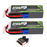 2 x OVONIC 3S 8000mAh 11.1V 130C Lipo Battery with EC5 Connector & Lipo Voltage Checker for 1/8 & 1/10 scale RC Car Truck Boat RC Airplane RC Racing - Ovonicshop