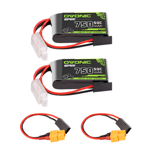 OVONIC 3S - Batería Lipo de 11.1 V 2200 mAh, 35 C Max a 70 C, conector Deans - 2 paquetes cortos OVONIC 3S - Batería Lipo de 11.1 V 2200 mAh, 35 C Max a 70 C, conector Deans - 2 paquetes cortos