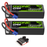 2x OVONIC 3S LiPo Battery 11.1V 5200mAh 120C with EC5 Plug & Lipo Voltage Checker for 1/8 & 1/10 scale RC Cars Trucks Crawlers Buggies Racing RC Hobby - Ovonicshop