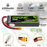 2X OVONIC 6200mAh 2S 7.4V 130C LiPo Battery with XT60 to TRA Plug for 1/10 Scale RC Car Truck Buggy