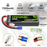 2 x OVONIC 2S 7200mAh 130C Hardcase 7.4V Lipo Battery with EC5 Plug for 1/10 scale Vehicles Car RC Truck