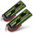 2X OVONIC 7.4V 100C 2S 5200mAh Lipo Battery T Plug For 1/10 RC car truck boat