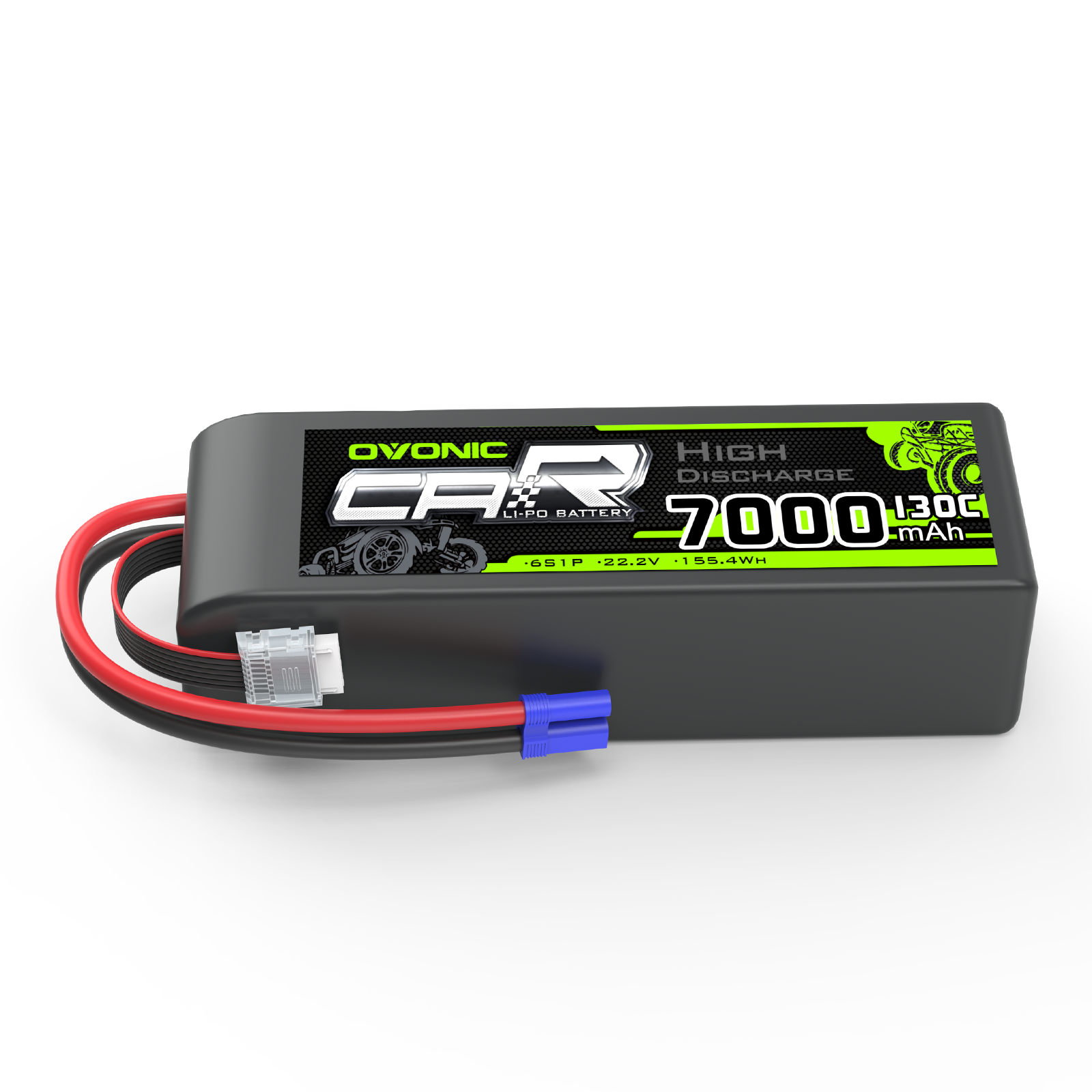 Ovonic 100C 22.2V 6500mah 6S1p Lipo Battery with EC5 for EDF ARRMA