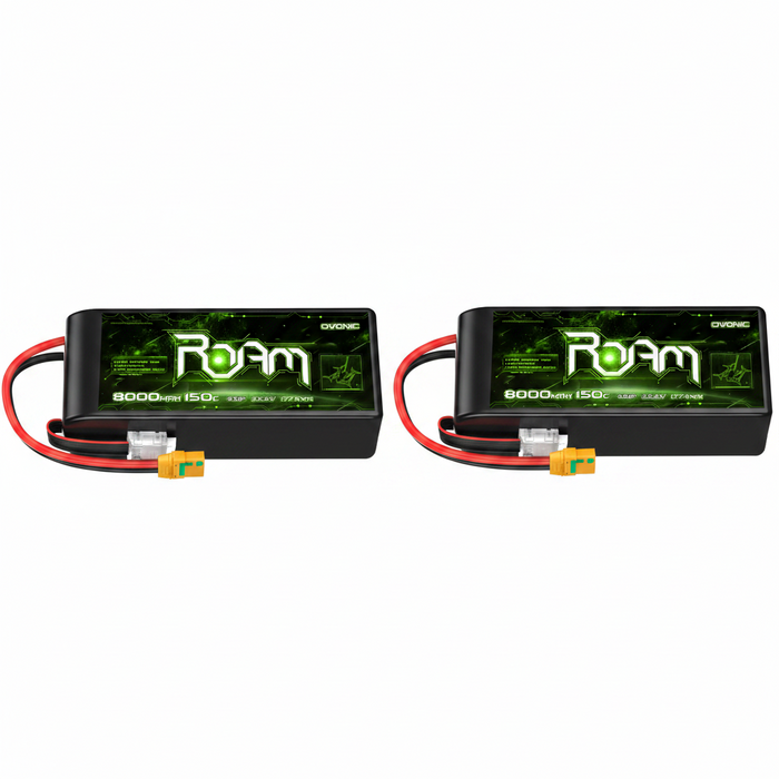 Ovonic Roam Series 6S Lipo Battery 8000mAh 6S1P 150C 22.2V Lipo Battery with XT90-S Anti Spark Plug for DJI UAV Drone X-CLASS 6S HD Cinelifter Long Range - Ovonicshop