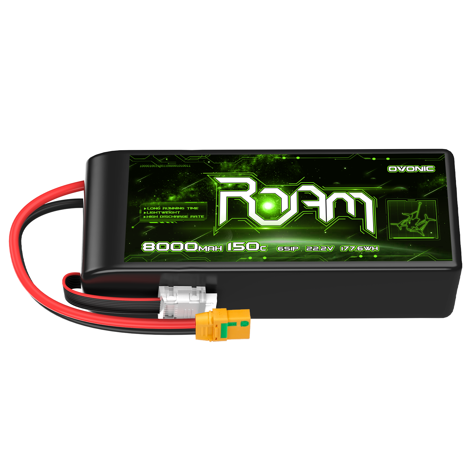 Ovonic Roam Series 6S Lipo Battery 8000mAh 6S1P 150C 22.2V Lipo Batter