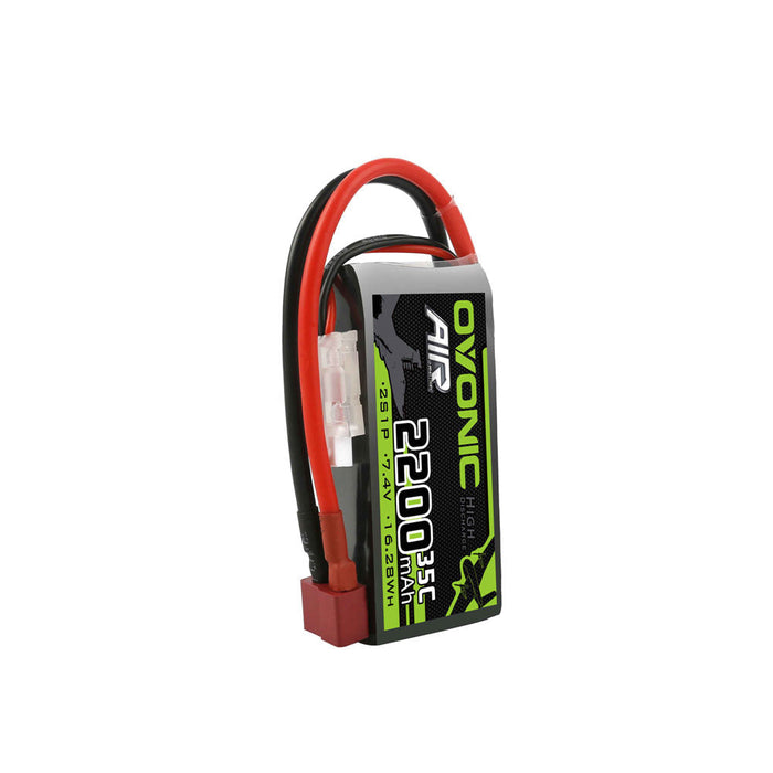 Ovonic 2S 2200mAh 35C 7.4V Short LiPo Battery for Aircraft Drone - T Plug - Ovonicshop
