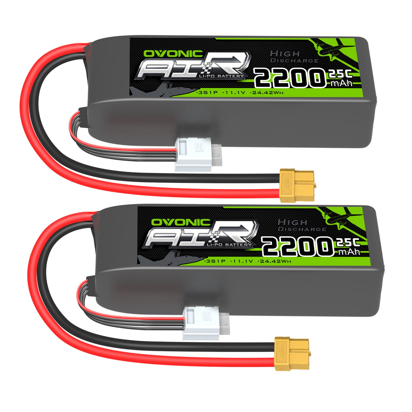 Ovonic 11.1 V 25C 2200mAh 3S1P 11.1V XT60 Plug Lipo Battery with D15 D