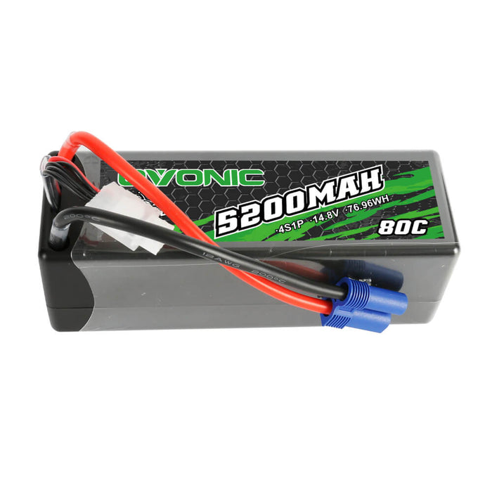 Ovonic Rebel 80C 3S 5200mAh 11.1V Hardcase#30 Lipo Battery For Arrma 3S&6S Cars - EC5 Plug - Ovonicshop