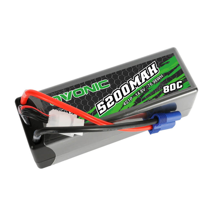 Ovonic Rebel 80C 3S 5200mAh 11.1V Hardcase#30 Lipo Battery For Arrma 3S&6S Cars - EC5 Plug - Ovonicshop