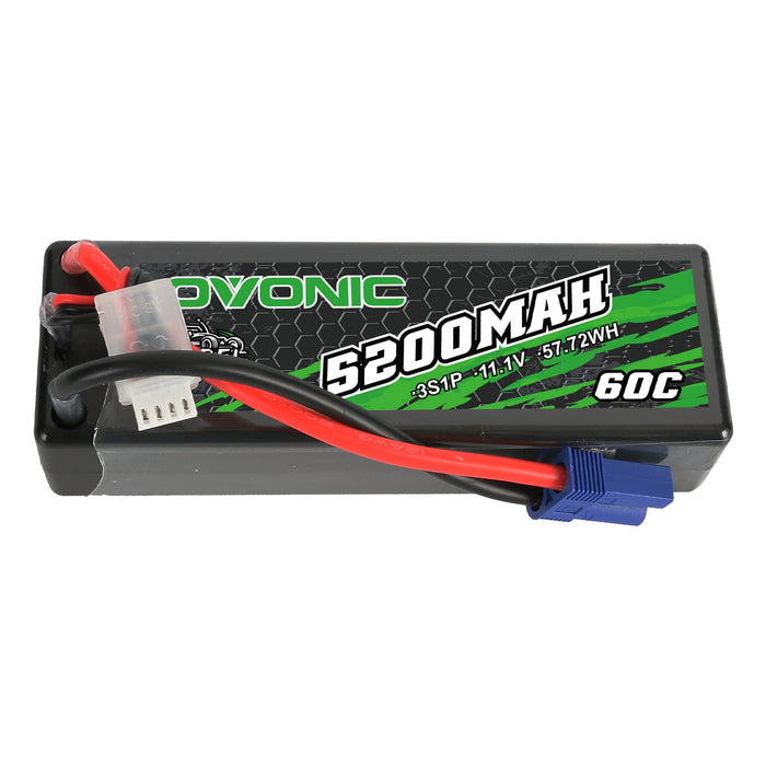 Ovonic Rebel 80C 3S 5200mAh 11.1V Hardcase#30 Lipo Battery For Arrma 3S&6S Cars - EC5 Plug