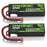 2x OVONIC 5200mAh 2S 7.4V 50C Hardcase Lipo Batteries Pack for 1:8 1:10 RC Car - T plug - Ovonicshop