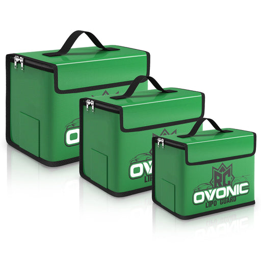 OVONIC Lipo Safe Bag Fireproof E×plosionproof Bag – S/M/L Sizes Kits