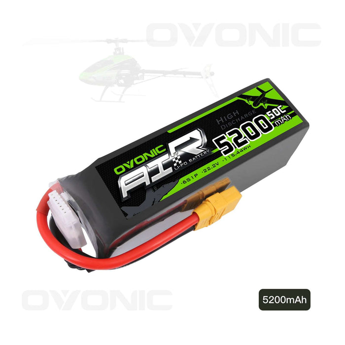 Ovonic 5200mAh 6S 22.2V 50C LiPo Battery Pack with XT90 Plug for X-Class Drone Airplane & Arrma 6S Truck - Ovonicshop