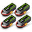 4Packs Ovonic 22.2V 6S 100C 1000mAh LiPo Battery with XT60 Plug for FPV
