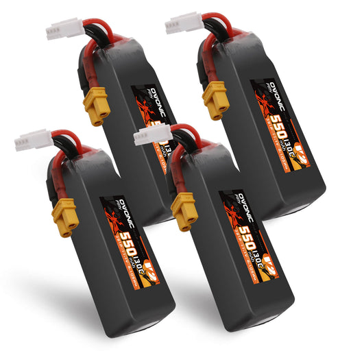 Ovonic 130C 11.1V 3S 550mAh LiPo Battery for FPV - XT30 Plug