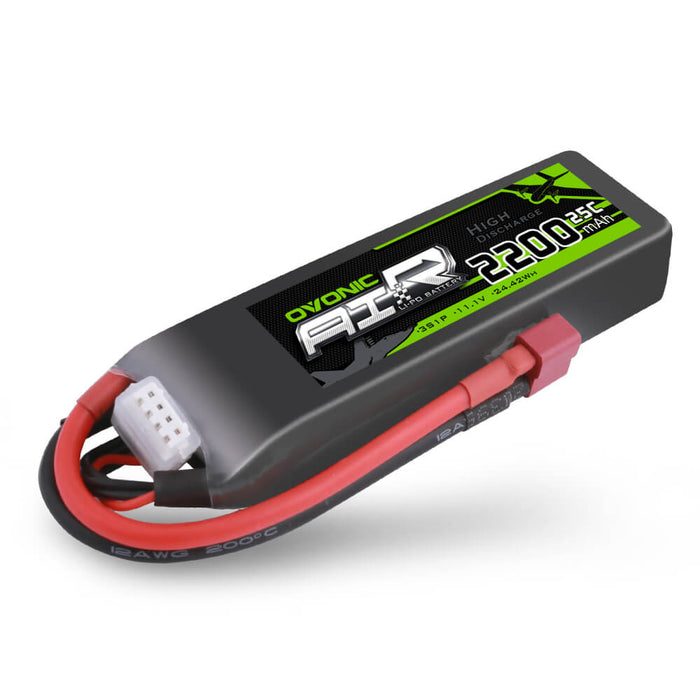 OVONIC 2200mAh 11.1V 3S 25C Battery with XT60 / T Connector for RC Boat Airplane Heli - Ovonicshop