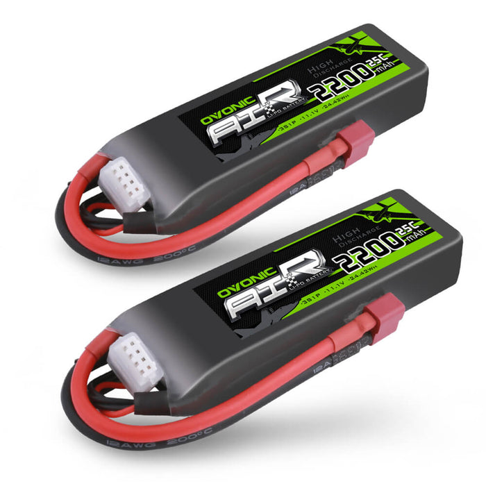 OVONIC 2200mAh 11.1V 3S 25C Battery with XT60 / T Connector for RC Boat Airplane Heli - Ovonicshop