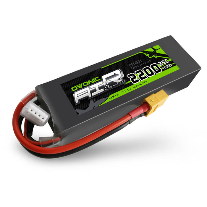 OVONIC 2200mAh 11.1V 3S 25C Battery with XT60 / T Connector for RC Boat Airplane Heli - Ovonicshop