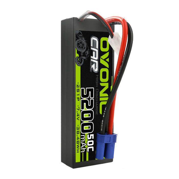 Ovonic 2S 5200mAh 50C 7.4V Hardcase LiPo Battery for 1/10 ARRMA Car- E