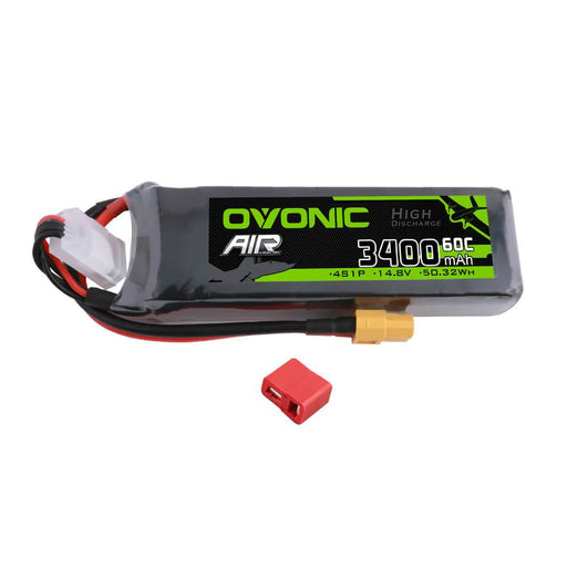 Ovonic 60C 4s 3300mah lipo 14.8V Battery for RC Airplane EDF - XT60 & T Plug