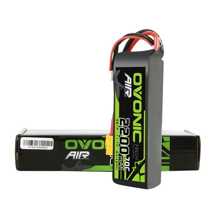 Ovonic 70C 3S 2200mAh 11.1V LiPo Battery for RC Plane CAR Boat - XT60 Plug - Ovonicshop