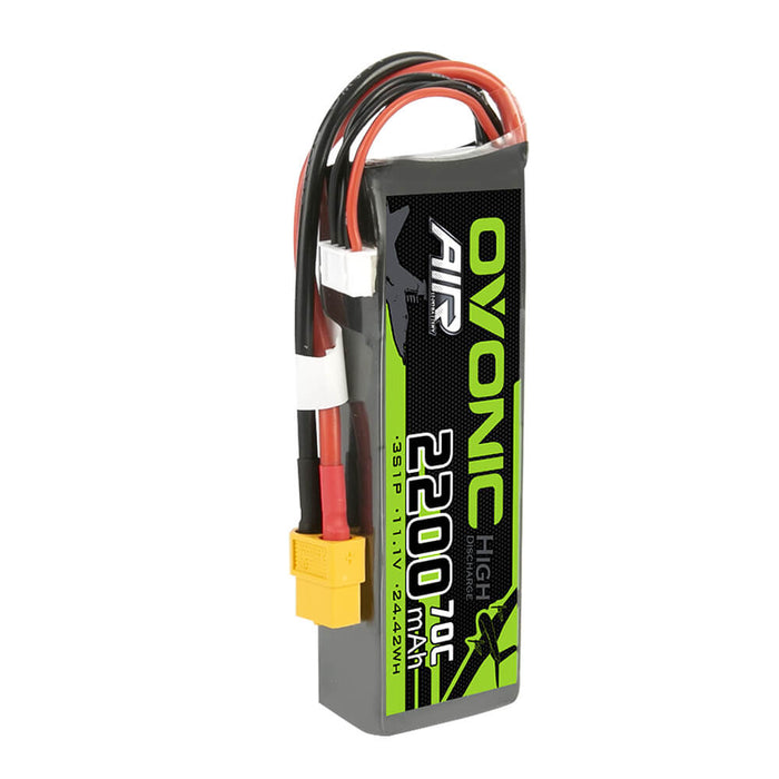 Ovonic 70C 3S 2200mAh 11.1V LiPo Battery for RC Plane CAR Boat - XT60 Plug - Ovonicshop